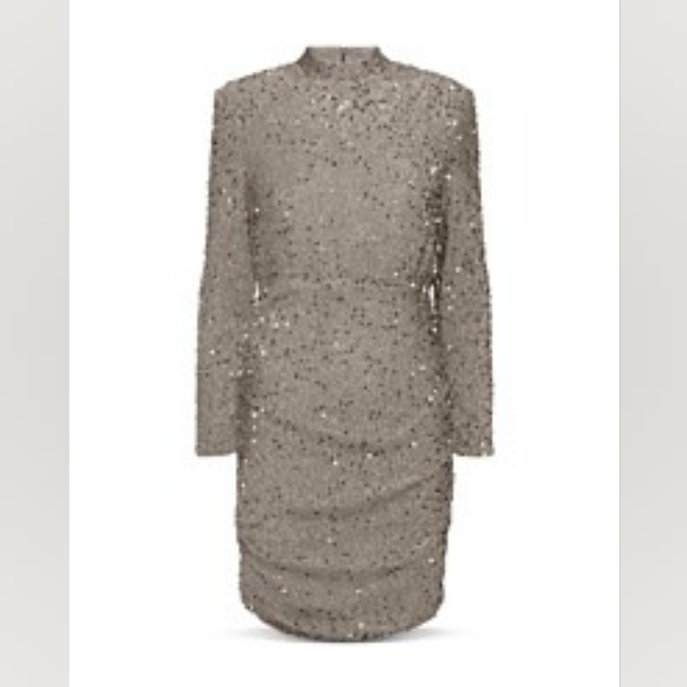 Vero Moda Bella Long Sleeve Embellished Dress